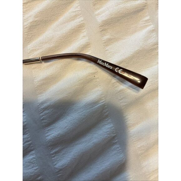 Max Mara Authentic Oversized Silver Frame Tan Pink Lens Sunglasses main image 5